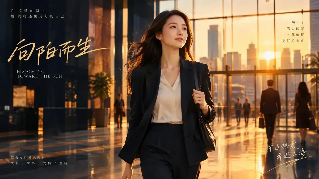 短剧《被退婚后我成了商业女王》横版宣传剧照