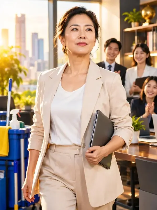 短剧《被退婚后我成了商业女王》官方封面海报